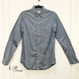 Club Monaco Slim Fit Chambray Flannel Button-Down Shirt